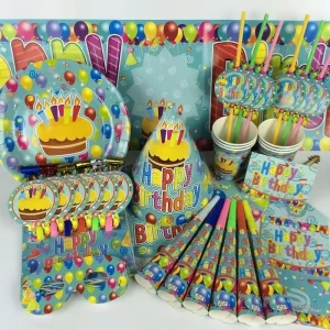 Happy Birthday Custom Banner Balloon Set Party Decoration Banners Printing Party Supplies for Kids