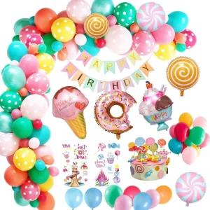 Happy Birthday Decorations Balloons Birthday Party Supplies Rose Gold Confetti Balloons Birthday Banner Star Balloons