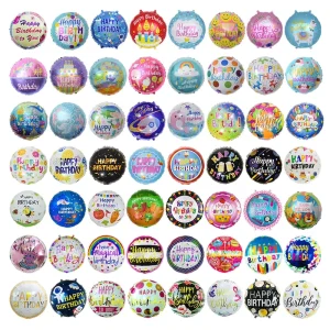Happy Birthday Foil Balloons Set Aluminum Letter Balloons Banner for Party Decoration Helium Mylar