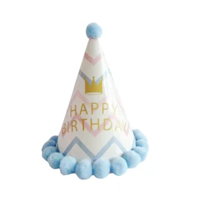 Happy Birthday Hat Children’s Boys and Girls’ Birthday Party Hats Cardboard Decoration DIY Party Supplies