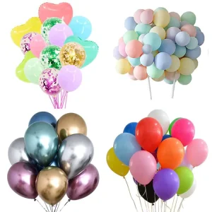 Happy Birthday Party Decoration Balon Globos Set Metallic Latex Biodegradable Helium Ballon Balloons Gift