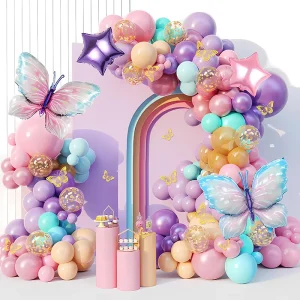 Happy Birthday Party Decorations Balloon Latex Macaron Balloons Sets Garland Arch Kit