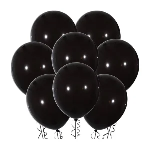 Happy Birthday Wedding Christmas Halloween Fiesta Baloon Decoration Party Supplies Latex Helium Black Color Ballon Globos