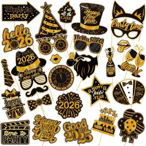 Happy New Year Funny Happy New Year Decor for Party Photo Props