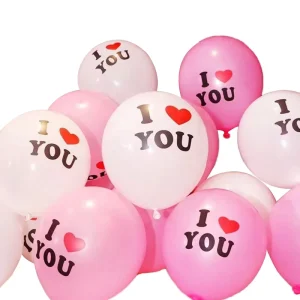 Happy Valentine’s Day Wedding Party Decoration Custom Printed I Love You Balloon for Valentine Wedding Birthday Event