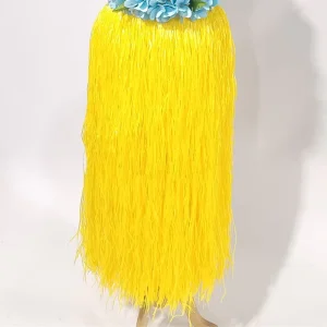 Hawaii Women Hula Girl Dance Triple Layers Plastic Grass Skirt Party Dress for Festival Performance Costume