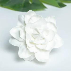 Hawaiian Eva Foam Gardenia Flower Ear Pick for Hula Girl Dance Party Daily Floral
