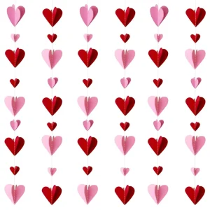 Heart Hanging Banner Decoration for Valentines Day Proposal Wedding Party Festival Valentines Day Hanging Ornament