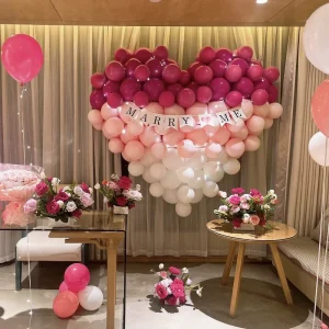 Heart Latex Helium Balloons Metallic Christmas Love Birthday Wedding Valentine Party Set Custom Eco-Friendly
