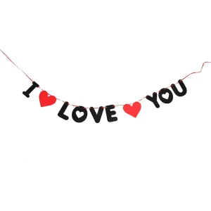 Heart-Shaped Hanging Paper Garland for Valentine’s Day Wedding Birthday Party Decoration
