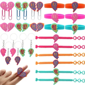 Heart-Shaped PVC Keychain Backpack Pendant