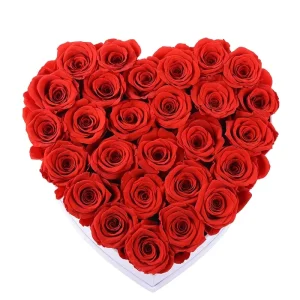 Heart Shaped Preserved Flower Gift Box Custom Decorative Floral Packaging Box