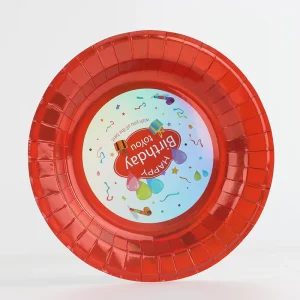 Heat Resistant Natural Color Unbleached Waterproof Heavy Duty Dinner Lunch Dessert Cake Paper Plate