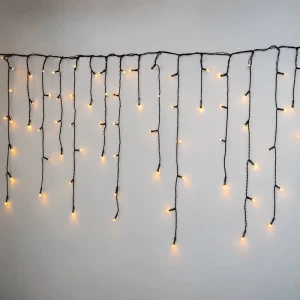 Heavy Duty IP65 Black Cable 3000K Steady Flashing 8 Modes Dimmable App Remote 240V EU Plug Schuko Outdoor Christmas Lights