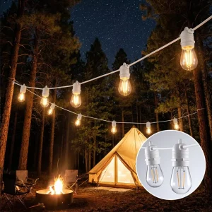Heavy Duty Outdoor Holiday Lighting Replacement Bulb Connectable Festoon String Lights Patio Christmas Tree Bar Cafe Decoration