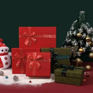 High End Thickened Christmas Gift Box with Bag Empty Holiday Gift Box Custom Size Gift Boxes