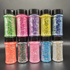 High Flash Mirror Glitter Polyester Glitters Sequin for Holiday Decorations Resin Arts & Crafts Card Making
