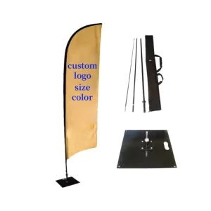 High-Impact Outdoor Advertising Feather Teardrop Flag with Custom Banner Stand for Marketing Event Promotions Exhibition