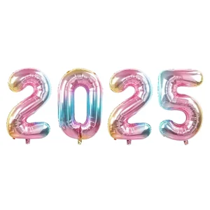 High Quality 16Inch Balloons Happy New Year Home Decor Globos Party Decoration Sets