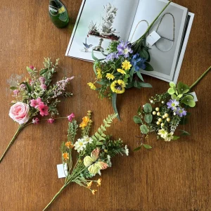 High Quality Artificial Spring Wildflower Plastic Daisy Flowers Factory Handmade Easter Christmas Decoration All