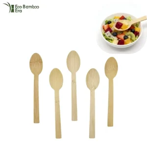 High Quality Bamboo Tableware Reusable Spoon Cutlery for Home Kitchen and Hotel