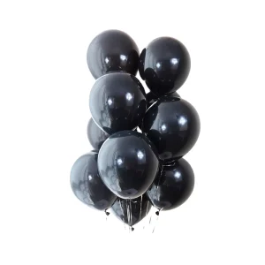 High Quality Birthday Party Decoration Matte Plain Black Ballon 12 Inches Latex Helium Air Balon Balloons for Decor Party