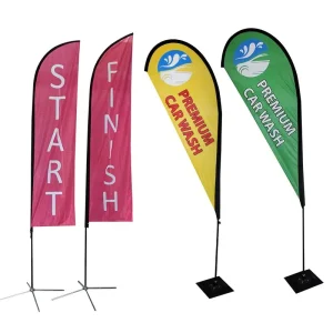 High Quality Custom Flying Banner Full Fiberglass Flag Pole Flying