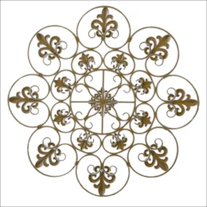 High Quality Home Decor Iron Wall-mounted Sculpture Rustic Metal Hand Crafted Screw Ornate Scrolled Wall Art Decor