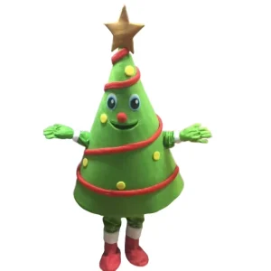 High Quality Promotion Christmas Tree Mascot Costume Festival Event Cosplay Suits for Adults