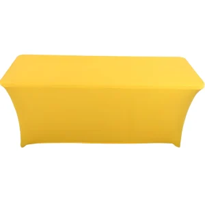 High Quantity Customized Solid Color Fabric Table Cloth Simple Exhibition Tablecover for 4T 6T 8T Promotional Party Supplies