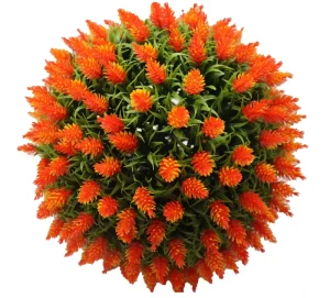 High Simulation Antia UV Plastic Hanging Plant Green Artificial Grass Ball Decor for Indoor Outdoor Home and Hotel