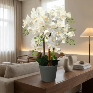 High Simulation Colorful Artificial Orchid Plants for Home Easter Graduation Decor Eco Friendly Multi piece Package