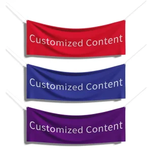 High quality Polyester Decorative Banners Supporting Customization of Size Color and Pattern
