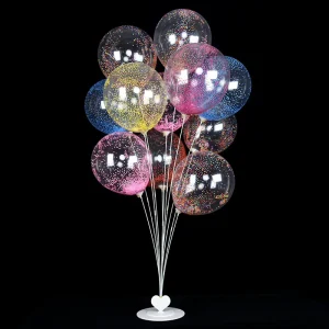 Holiday Birthday Wedding Party Decoration Supplies 12 inch Transparent Electrostatic Magic Bubble Ball Latex Balloons