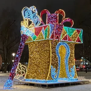 Holiday Festival Large 3D Candy House Light Christmas LED Decoration Motif Lights for Outdoor