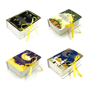 Holiday Gift Boxes Moon Castle Book Packaging Boxes Party Candy Boxes with Ribbons Gift Boxes