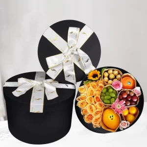 Holiday Gift Set Box for Flower Packaging Box Sets With Ribbon