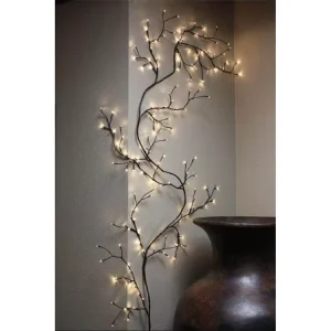 Holiday Lighting 8 FT 144 LEDS Flexible Lite Lighted Willow Vine Lights for Walls Living Room Decoration