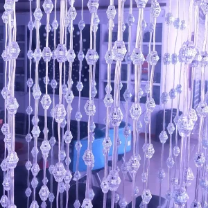 Holiday Lighting String RGB Christmas LED DMX Light Disco LED 3D Crystal Ball String Wedding Lights For Gallery Decoration