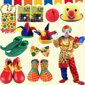 Holiday & Party Fashion Halloween Christmas Ramadan Clown Costumes Colorful Cosplay Funny Adult