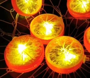Holiday Scene Decoration Lights Orange Shaped Christmas Bedroom Decoration Atmosphere String Lights
