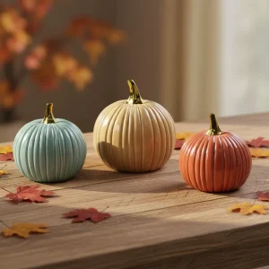 Home Decoration Ceramic Halloween Pumpkin Porcelain Pumpkin