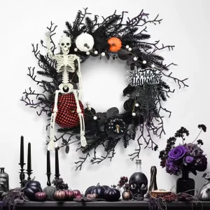 Home Decoration Halloween Storefront Decorations, Terrifying Wreaths, and New Party Atmosphere Outfits Are Sale