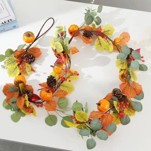 Home Decoration Items Creative Rattan Pumpkin Landscape Hanging Ornaments and Exquisite Accessories