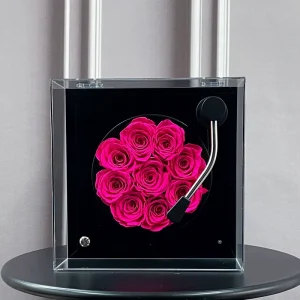 Home Decoration Valentine’s Day Birthday Gift Box Everlasting Eternal Bluetooth Speaker Immortal Long Lasting Rose Phonograph