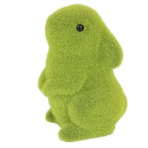 Home Easter Decorations Green Flocking Grass Plush Bunny Faux Easter Moss Rabbit for Easter Decoration