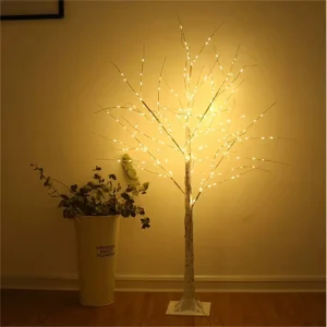 Home Landscape Decorative Christmas Tree Luminous Lamps Warm White LED Birch Tree Light