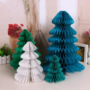 Honeycomb Paper Christmas Tree Table Ornament