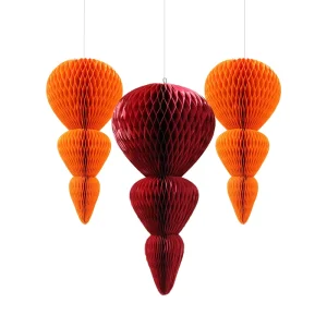 Honeycomb Paper Lanterns Durable Indoor New Year Hanging Decorations for Shops Factory Direct Sales