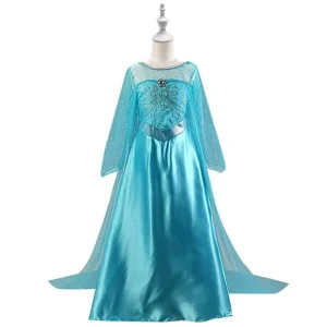 Hot Girls TV Movie Princess Cosplay Costume Elsa Anna Aurora Outfit for Kids Halloween Carnival Stage Performance Party Dress